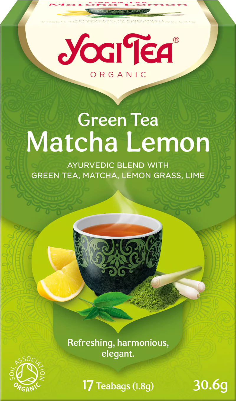 Yogi Tea Zelený čaj Matcha Citrón 17x1,8g BIO