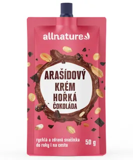 Allnature Arašídový krém s hořkou čokoládou 50 g