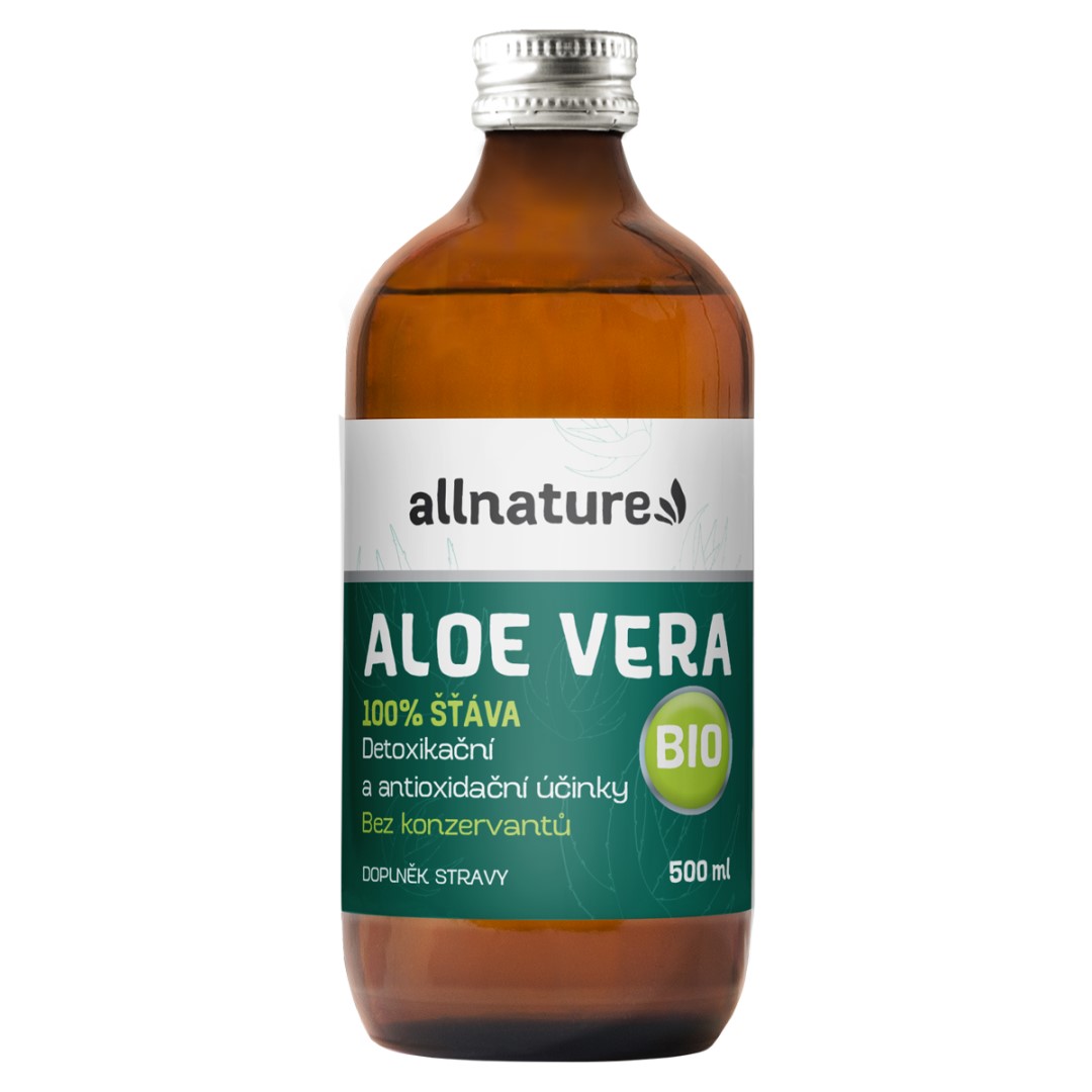 Allnature Aloe Vera šťáva 500 ml BIO