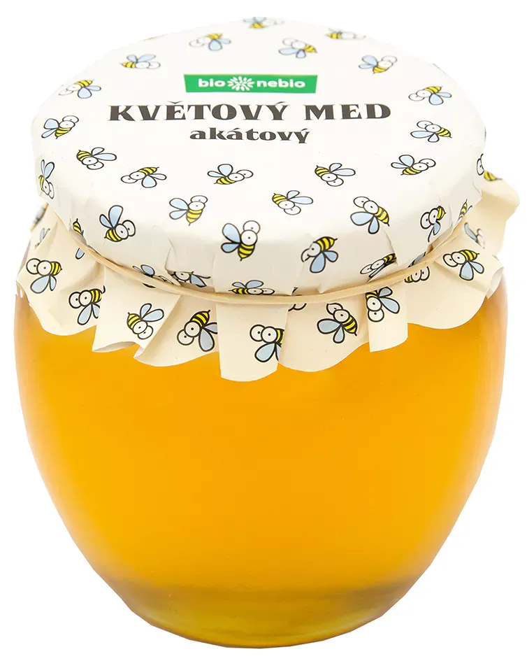 bio*nebio Květový med ze Železných hor akátový 650 g (bílý)