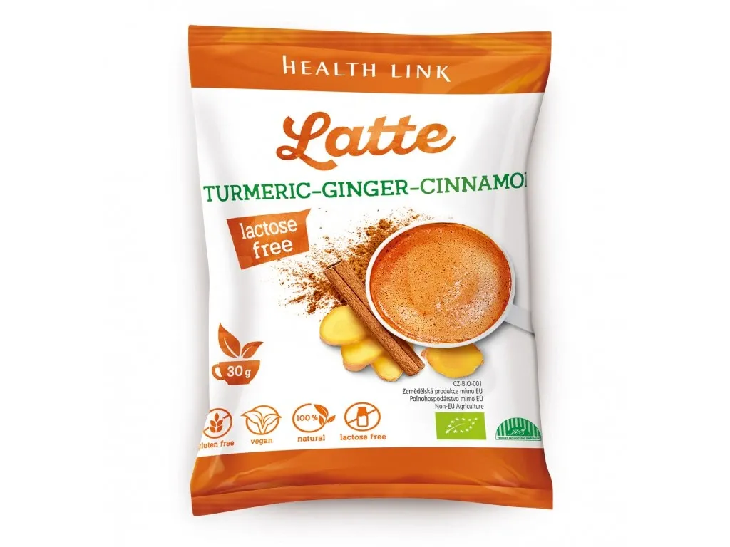 Health Link Kurkuma latte se zázvorem a skořicí 30 g BIO