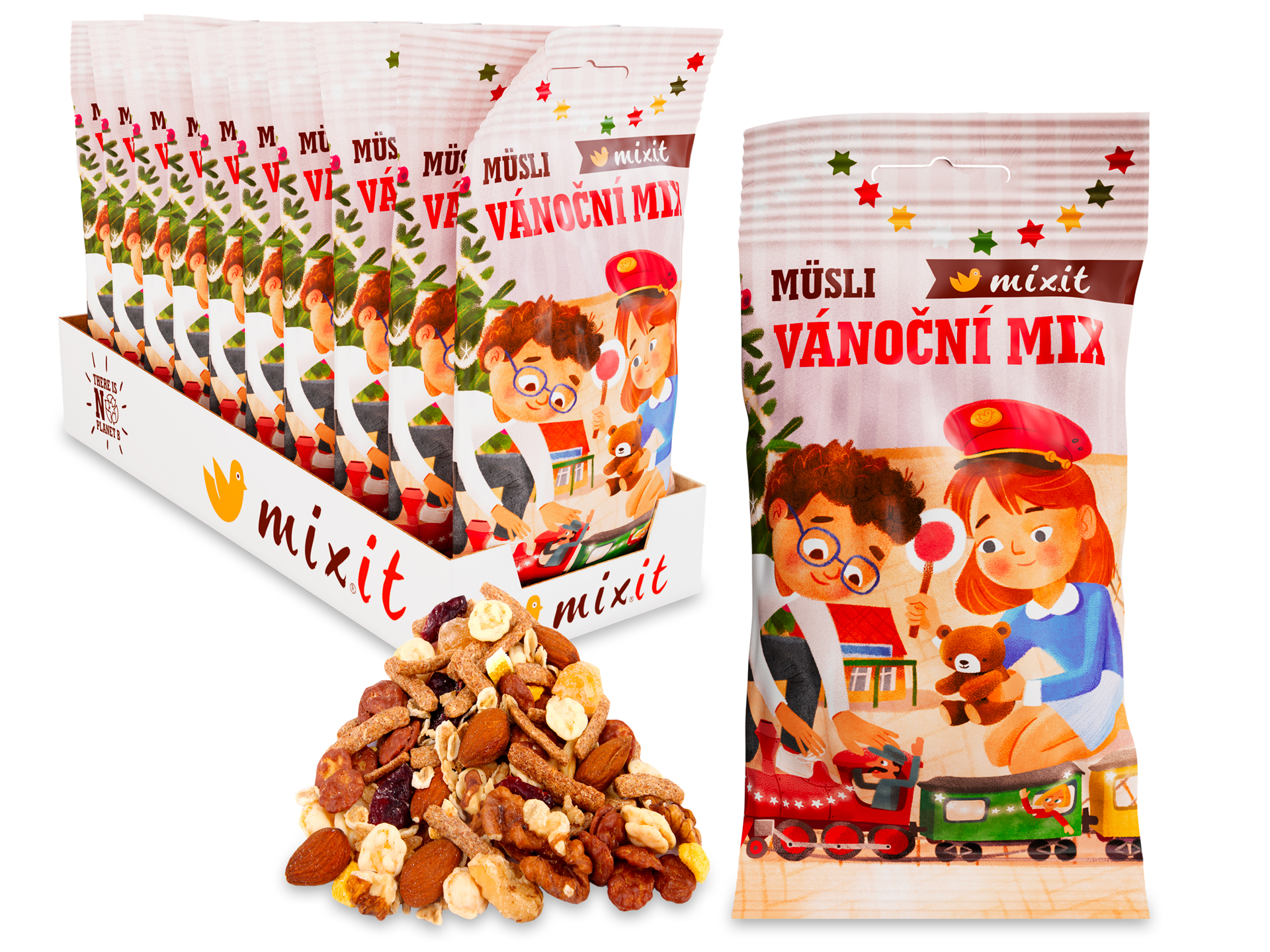 Mixit Müsli Vánoční mix do kapsy 50 g