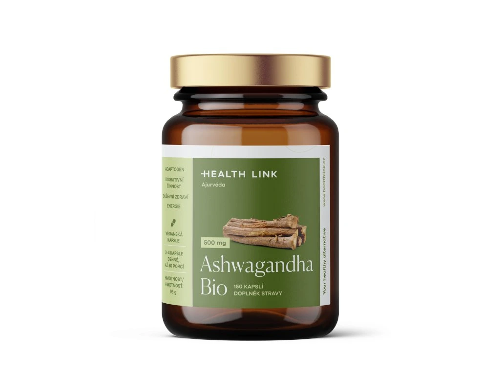 Health Link Ashwagandha kapsle 500 mg BIO 150 ks