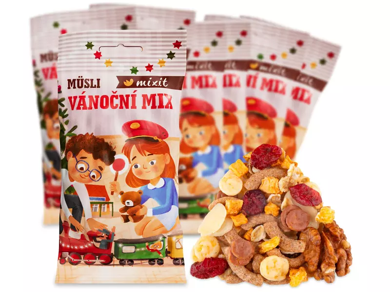 Mixit Müsli Vánoční mix do kapsy 50 g