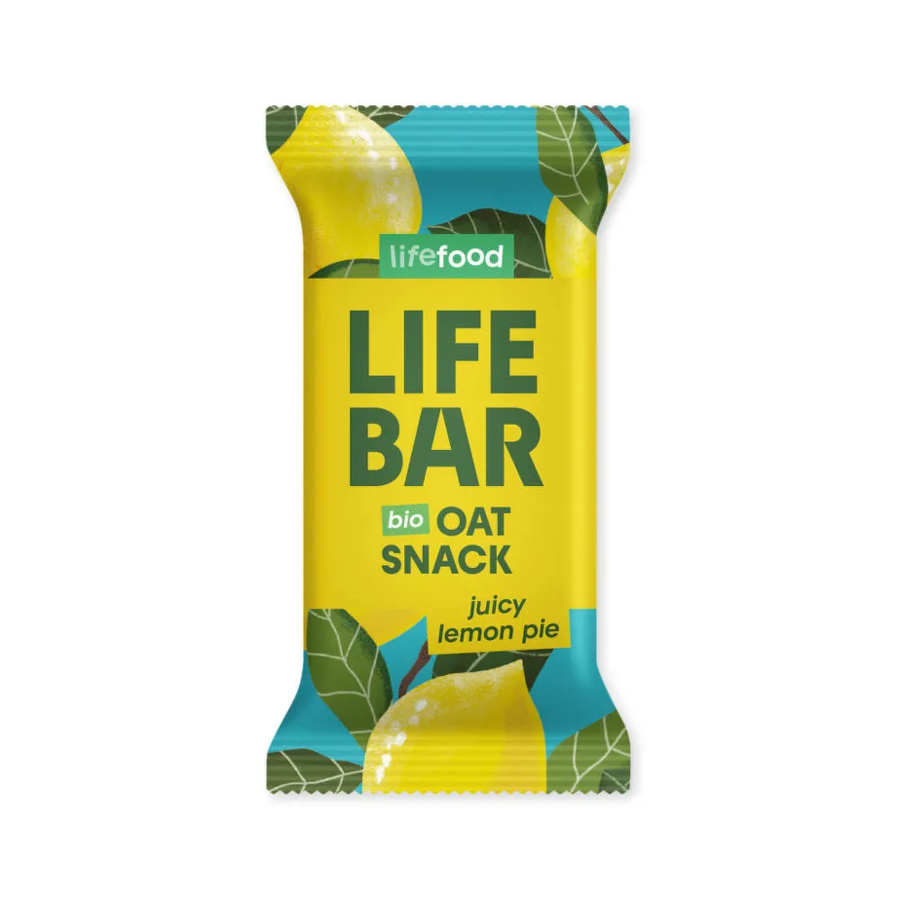 Lifefood Tyčinka Lifebar Oat Snack citronová 40 g BIO