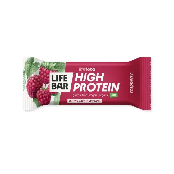 Lifefood tyčinka Lifebar proteinová s malinami 40 g BIO