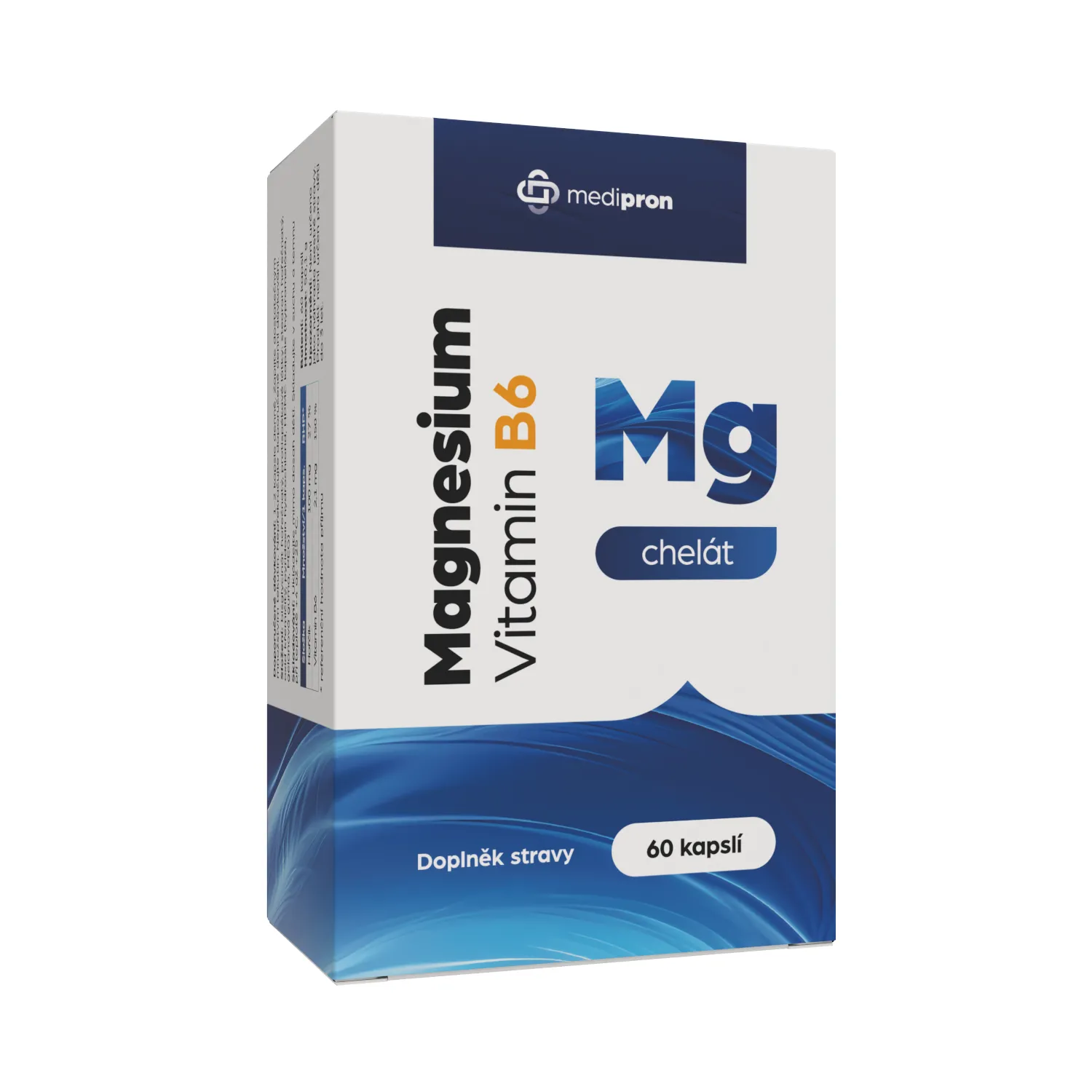 medipron Magnesium B6 chelát 60 kapslí