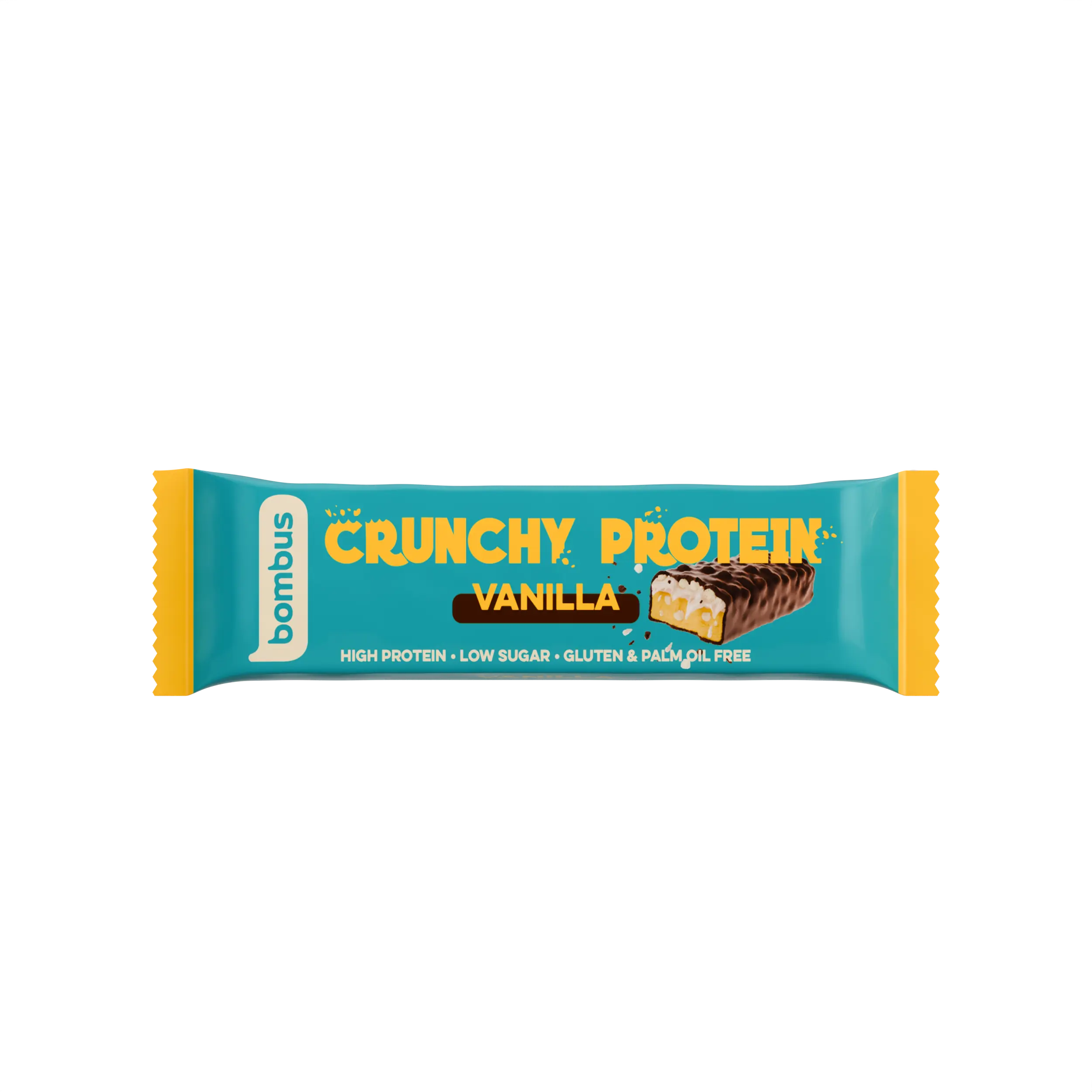 Bombus Crunchy Protein Vanilla tyčinka s vanilkovou příchutí 50 g