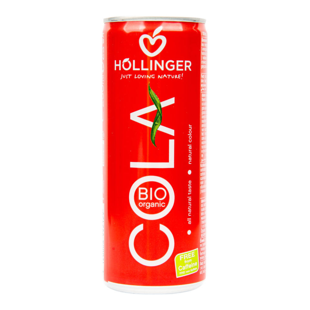 Hollinger Cola plech 250 ml BIO