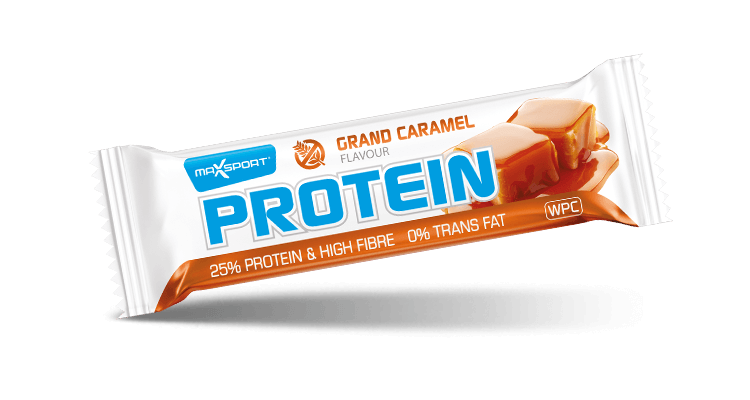 Maxsport Protein Bar proteinová tyčinka karamelová 50 g