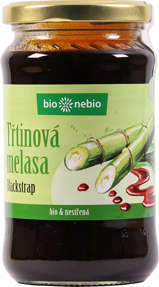 bio*nebio Třtinová melasa nesířená 450 g BIO