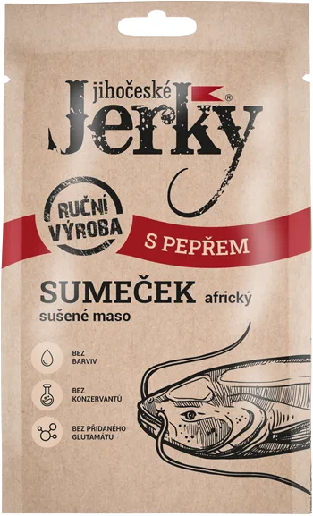 Jihočeské Jerky Rybí - sumeček africký s pepřem 15 g