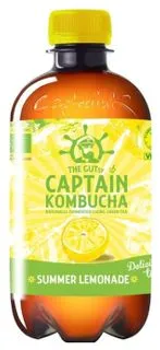 Captain Kombucha Kombucha zelený čaj citron 400 ml BIO