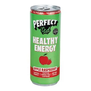 Perfect Ted Healthy Matcha Energy Drink jablko a malina 250 ml