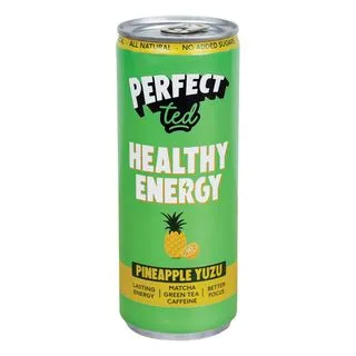 Perfect Ted Healthy Matcha Energy Drink ananas a yuzu 250 ml