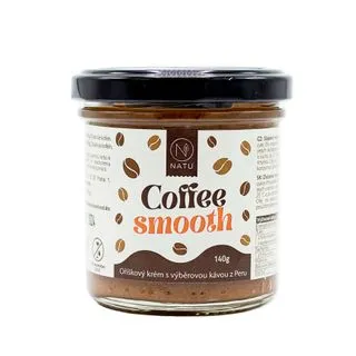 NATU Coffee smooth oříškový krém s kávou 140 g