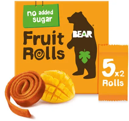 Yoyo Bear Fruit Rolls mango ovocné rolované plátky 5 x 20 g